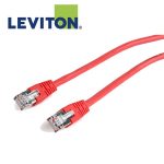 Fotografía de dos unidades del producto Leviton Patch Cord Cat6 Blindado 9ft Rojo