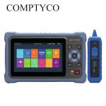 Vista frontal y vista lateral derecha del producto COMPTYCO Otdr AUA800u 1310/1550nm 26/24db | Táctil | VFL OLS