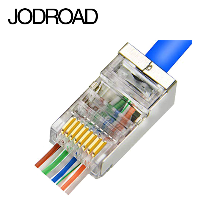 Parte principal del Conector Jodroad Pass Through Plug RJ45 CAT6 – CAT6a